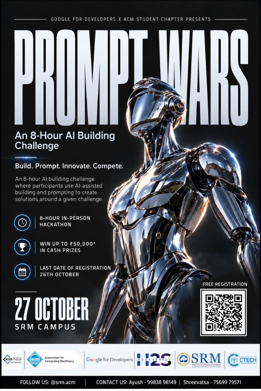 Prompt Wars Official Poster